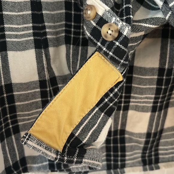Duluth Trading Company Buffalo Check Black White Plaid Flannel Button Size XXL - Picture 8 of 9